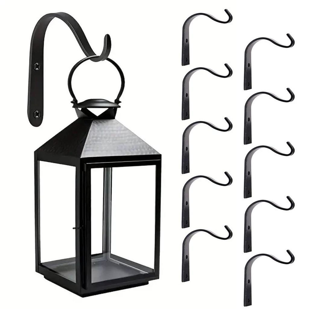 Small Wall Hooks, Metal Hanging Hooks for Plants and Tools, Iron Wall-Mounted Hooks for Garage, Garden, and Home Organization