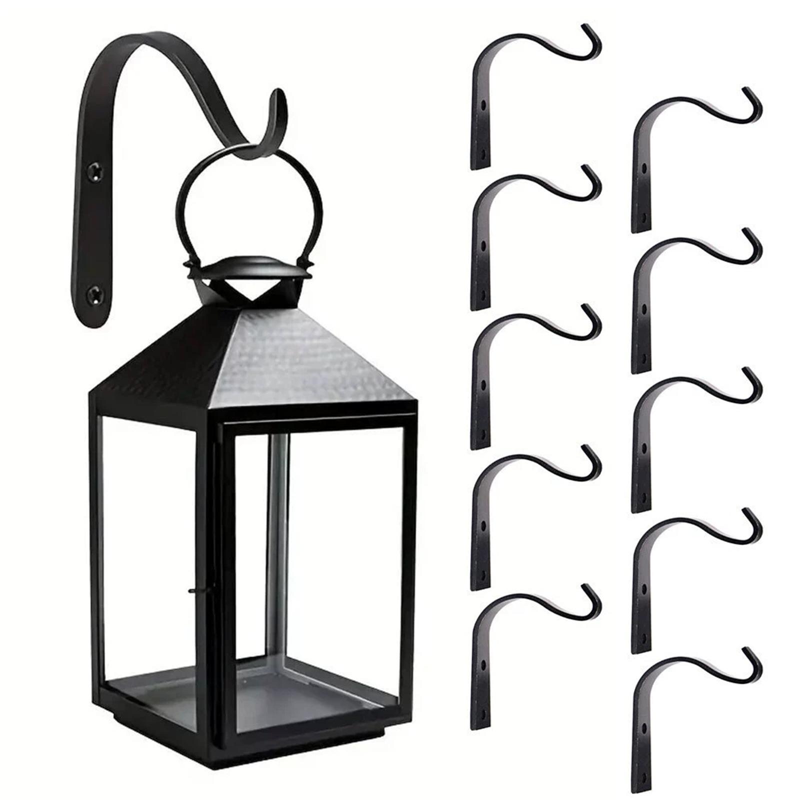 

Small Wall Hooks, Metal Hanging Hooks for Plants and Tools, Iron Wall-Mounted Hooks for Garage, Garden, and Home Organization One Size чёрный