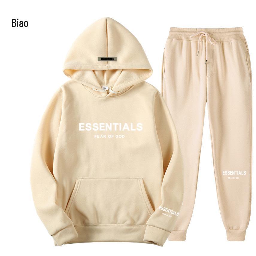 Essentials by FEAR OF GOD: Trendige Couple Hoodies mit Fleece Zweiteiliges Set