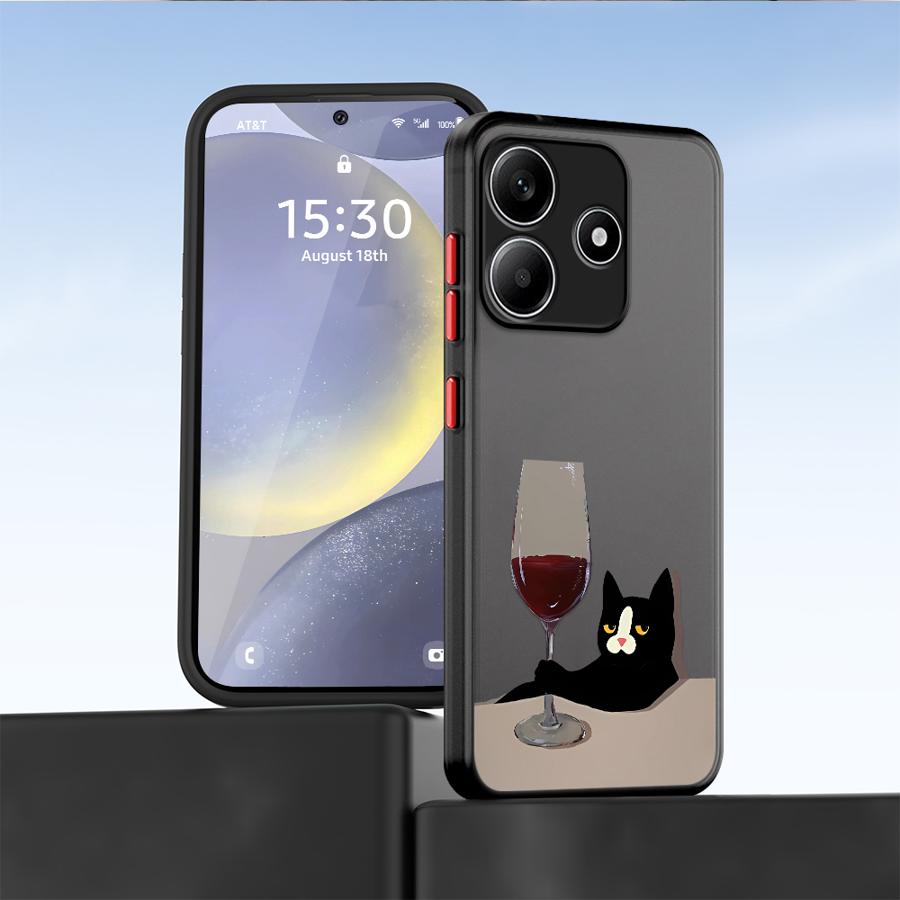 Case for Xiaomi Redmi Note 14 12 14C 13C 9S 13 Pro Plus A4 11 10 Funda Back Phone Cover Cute Cat