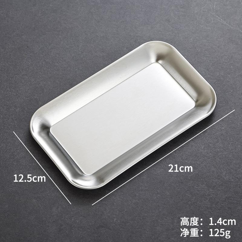 

Защищающие от ожогов подносы для закусок из нержавеющей стали Тарелка для барбекю Золотые квадратные тарелки для меню Плоская сервировочная посуда для стола для ресторана