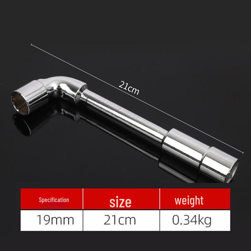 Perforated L-Shaped Hex Deep Socket Wrench for Auto Repair