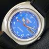 AUTOMATIC VINTAGE SEIKO 5 JAPAN 7006A MENS ARABIC BLUE DIAL WATCH A702456-5 R124-a702456
