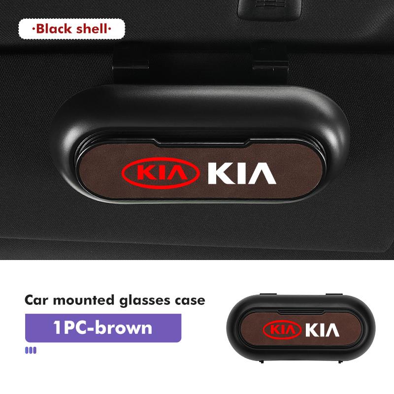 Car Portable Sun Visor Sunglasses Holder Case Glasses Boxes Interior Accessories For KIA Ceed Sportage Rio K5 K2 Optima Cerato drlqc11