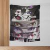 Anime Tapestry Ninja Wall Hanging Cool Wall Art Anime Eyes Decor Japanese Anime Art Gift for Anime Fans Aesthetic Decor