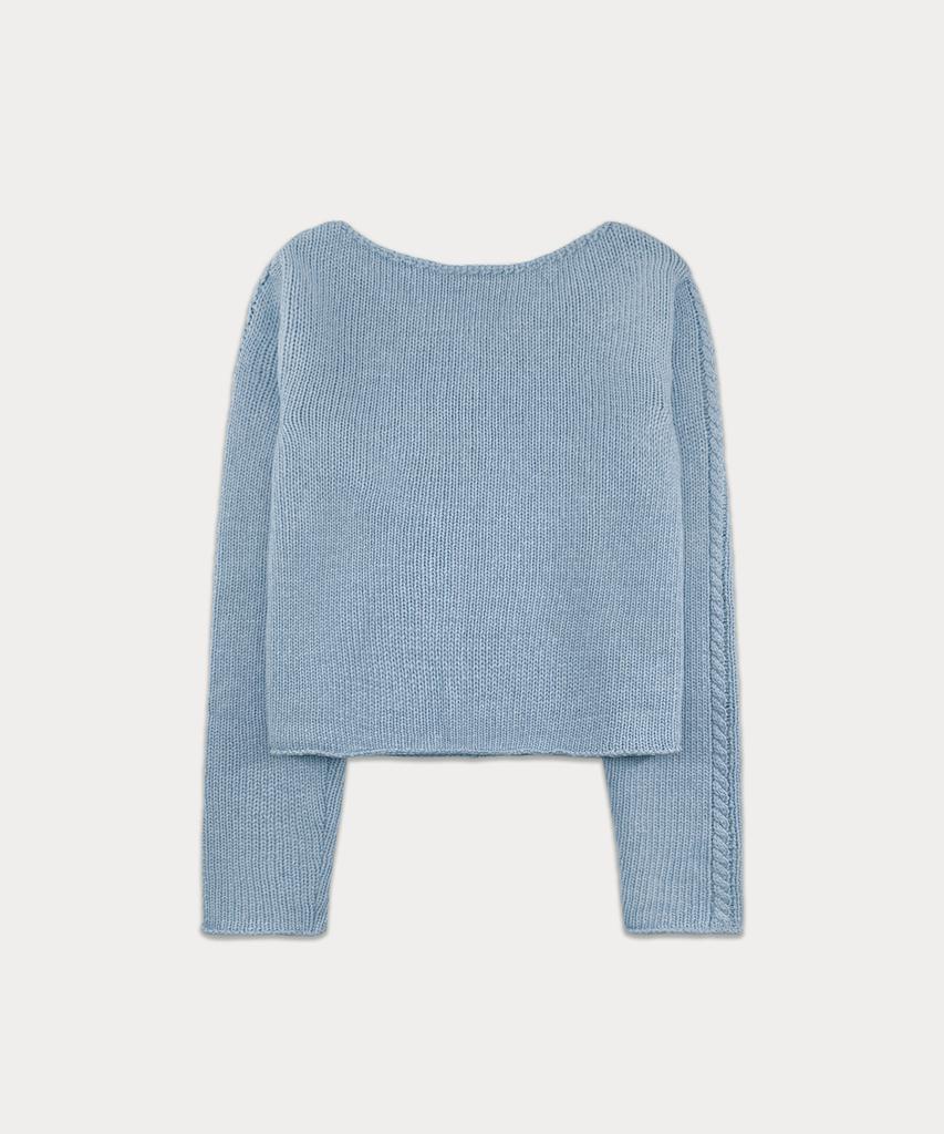 Sseomweeobeoteo Poy Wool Knit - Light Blue