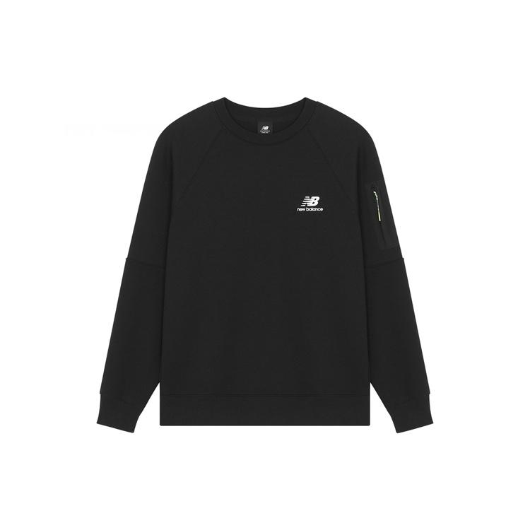 New Balance Men s New Balance Logo Printing Round Neck Pullover Black AMT21359-BK M