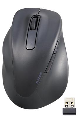 Elecom Mouse Wireless Mouse Silent 2023 Model Left Hand M Size 5 Buttons Evaluation Certified Antibacterial Black EX-G "AskDoctors Service"