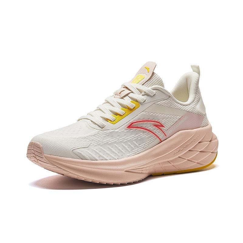 Anta Low Top Shock Absorbing Non-Slip Durable Running Shoes Women Sneaker White Pink 922425502-1