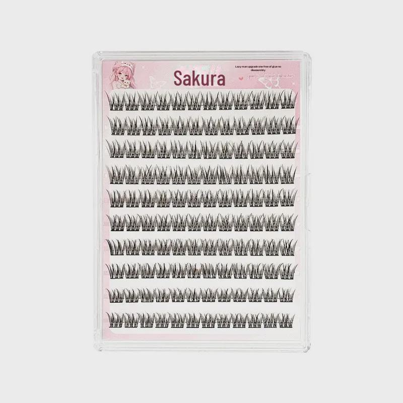 Yinglier Glue-Free Fishtail False Eyelashes: Natural, Self-Adhesive, Large Capacity