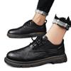 Martin Boots Men's 2024 New Black Leather Shoes Trendy Casual Tooling Shoes Wear-resistant Spring and Autumn Men's Shoes Autumn and Winter Breathable