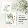 4 PCS Botanical Kitchen Wall Art Poster Sage Green Eucalyptus Leaves Prints, Boho Plant Wall Poster for Kitchen Dining Room Decor 8x10 in Unframed