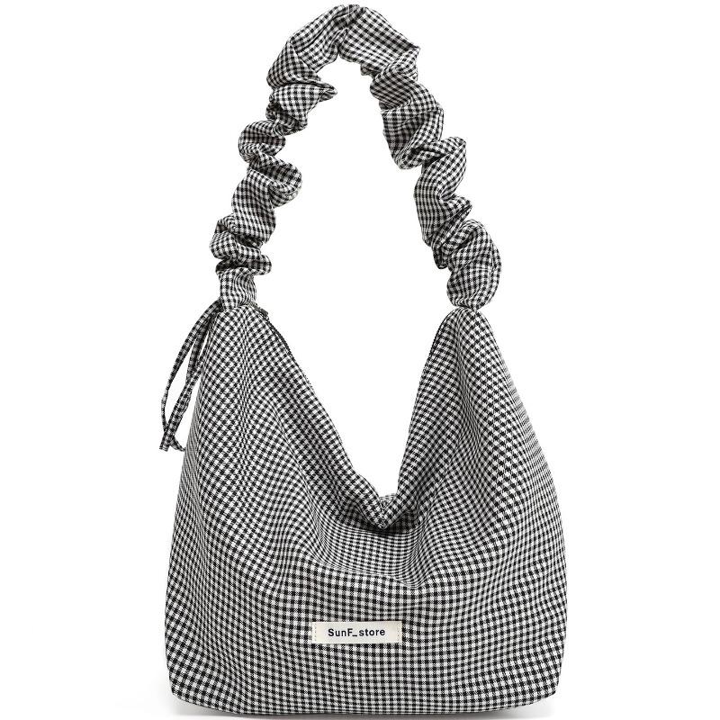 

Summer New Style Relaxed, Pleated Cloud Bag, Large-capacity Dumpling Bag Crossbody Bag чёрный