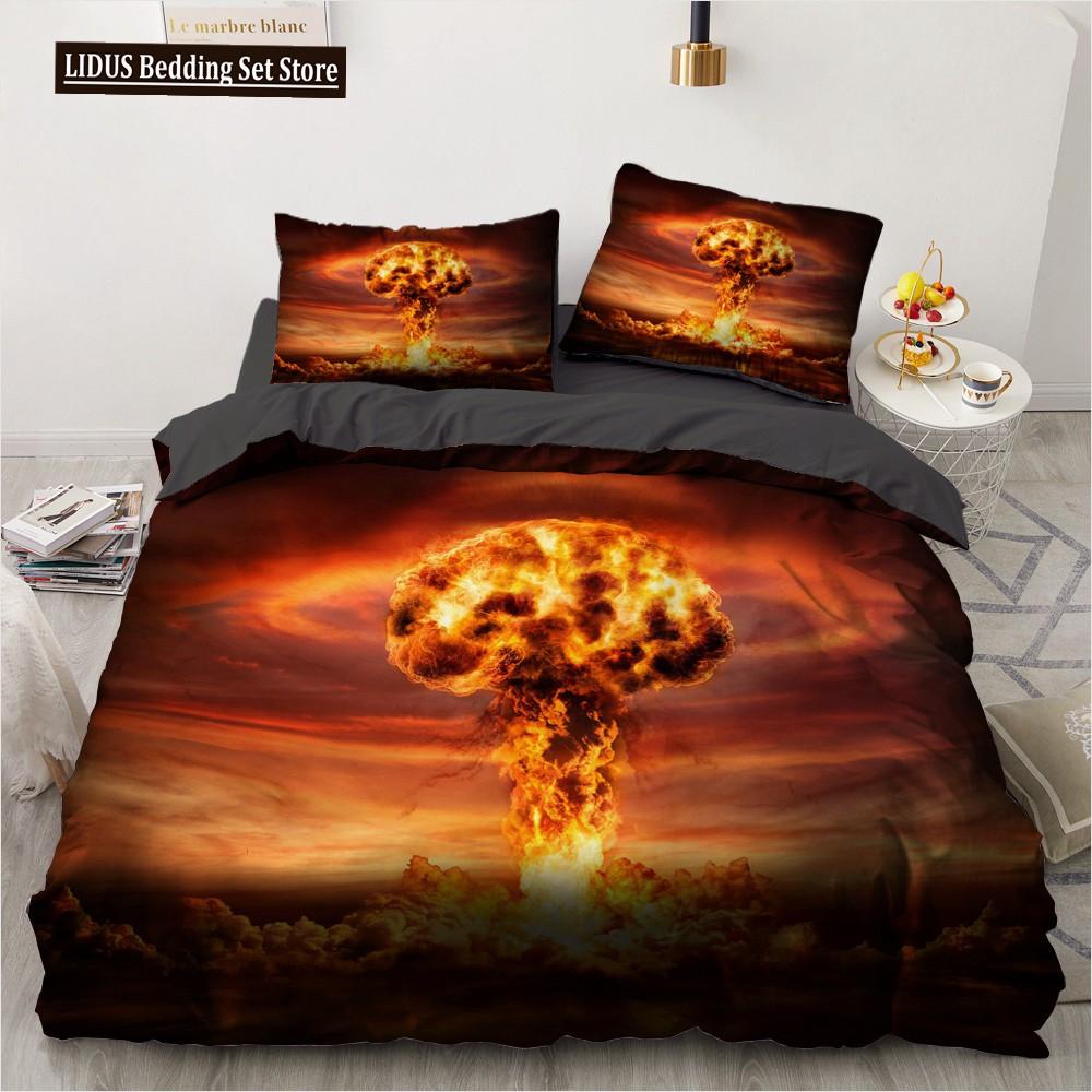 3D Horror Skull Demon Duvet Cover Set Skeleton Gothic Monster Bedding Set Black Comforter Cover For Boys,full Queen Size 2/3pcs