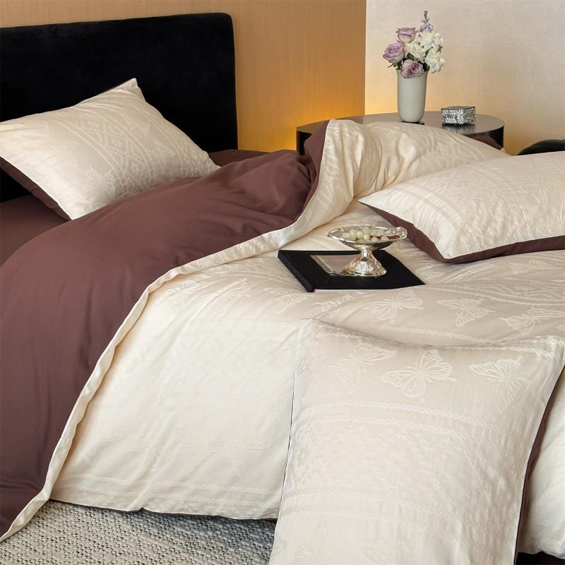 100% Cotton 60S Brushed Duvet Set Modern Nordic Style Ins Bedroom Bedding