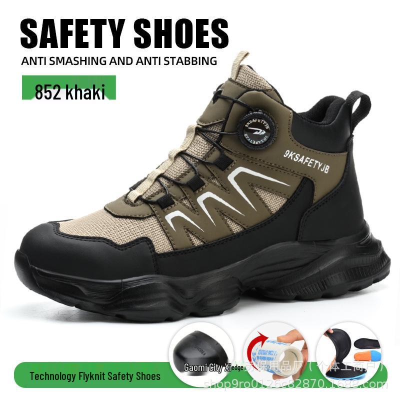 Lekkie buty robocze ochronne Four Seasons ze stalowym noskiem - Odporne na uderzenia, odporne na przebicie, odporne na ścieranie, ochrona pracy dla mężczyzn