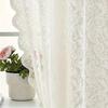 1pc French Vintage Elegant Lace Tulle Curtain That Installs Without Drilling, Semi-Transparent for Bedroom Windows Or Living Room Partitions
