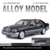 CTEJP1 1:24 Mercedes Benzs W140 S320 Classic Sedan Alloy Scale Car Model Diecast Metal Sound&Light Children Toy Car Vehicles Gift