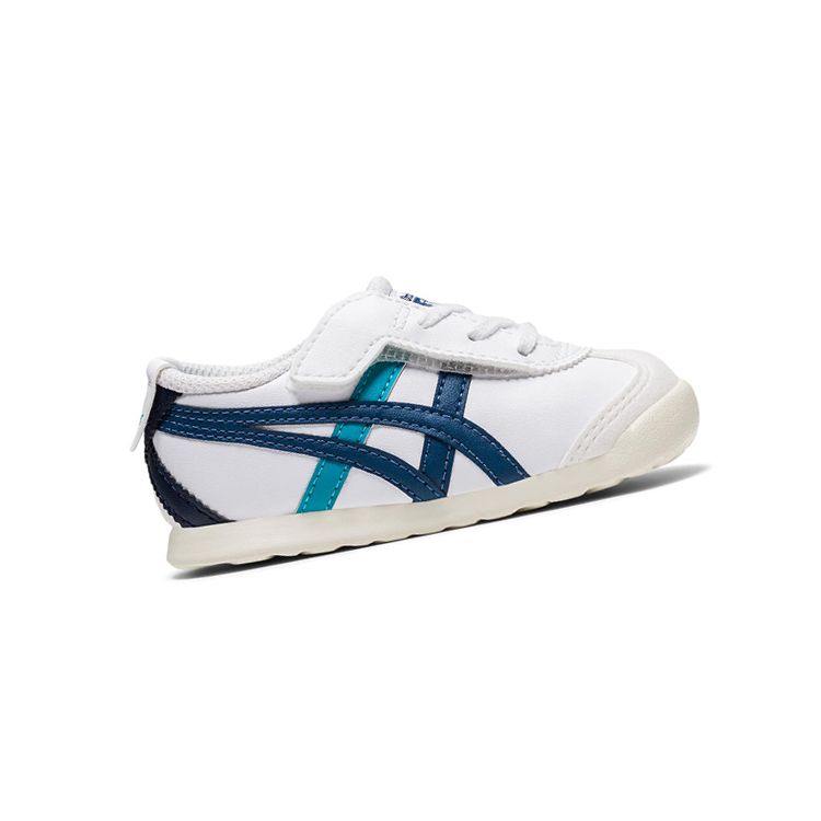 Onitsuka Tiger Mexico 66 Ts Soft Comfortable Non-Slip Wear-Resistant Low-Top Sports Casual Shoes Baby Sneaker White Blue 1184A074-106