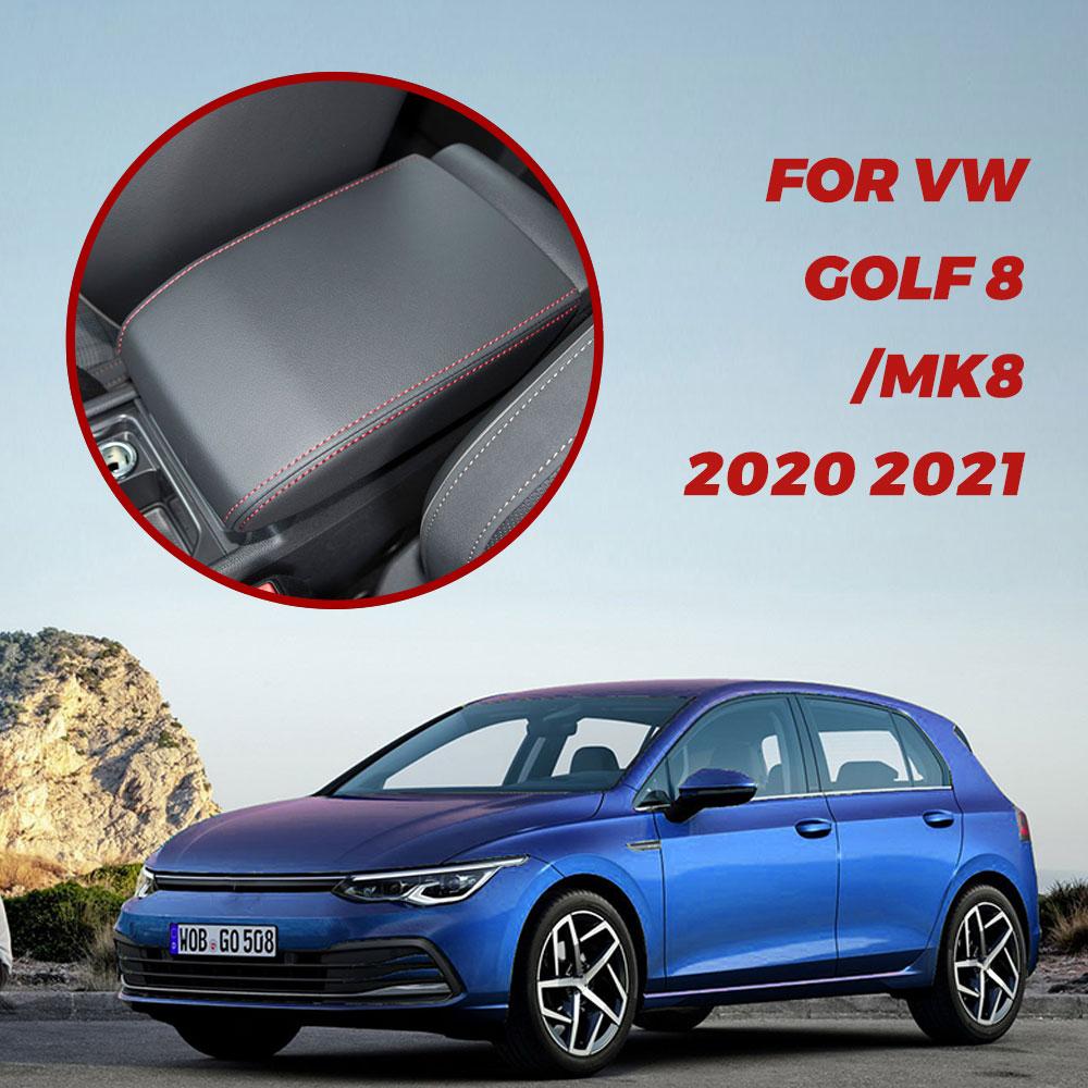 For VW Golf 8 MK8 2020 2025 Car Armrest Cover Center Console Armrest Protector Cushion Auto Armrests Storage Box Pad Accessories