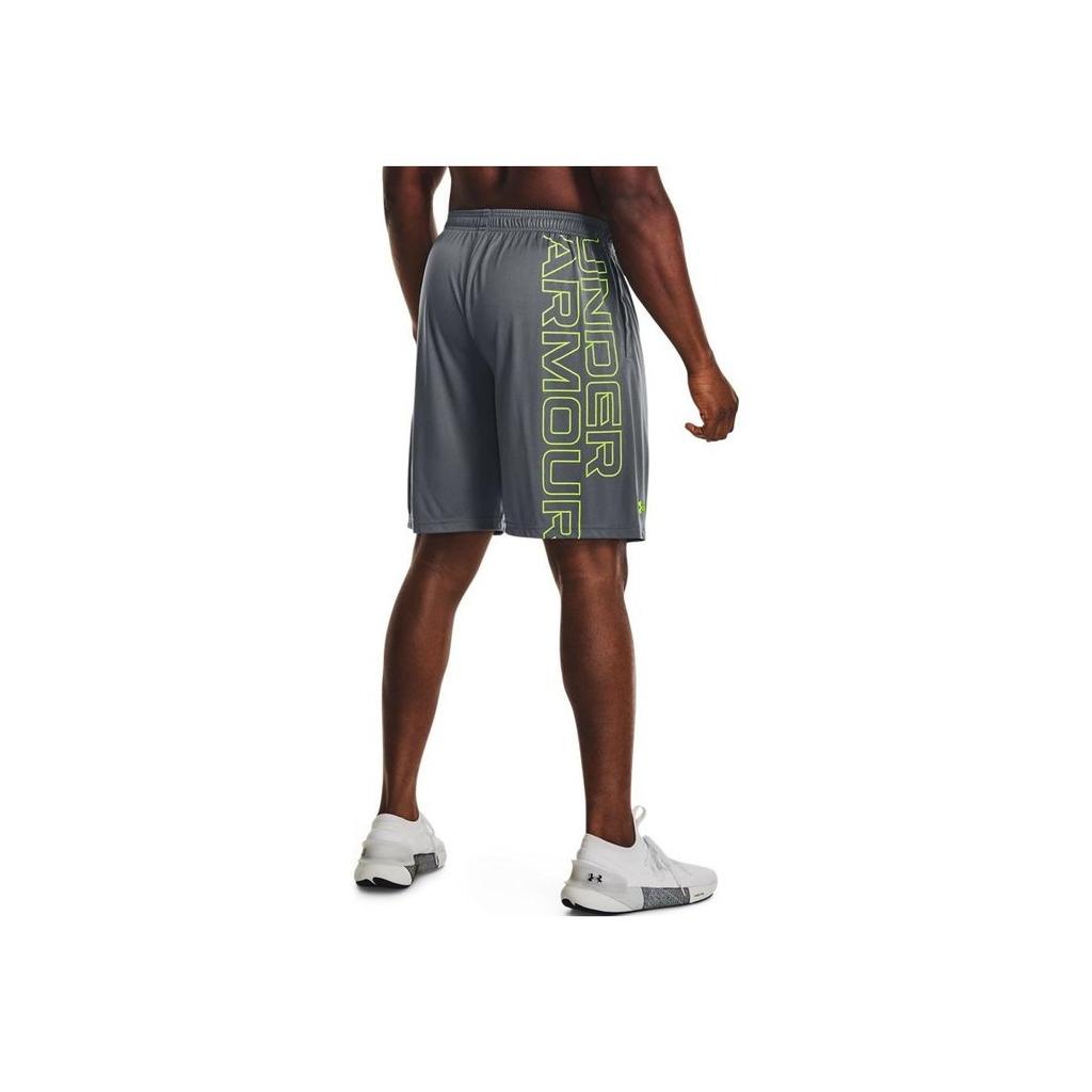 Under Armour Letter Print Elastic Waist Training Shorts Men Bottoms Grey 1376943-012