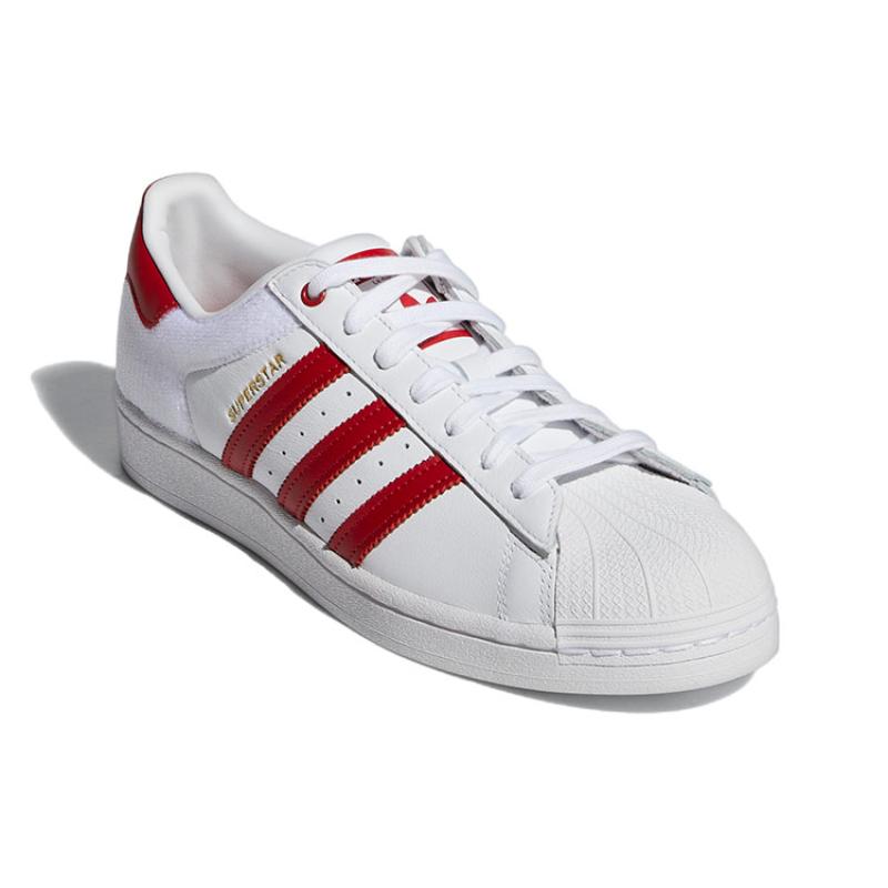 adidas Superstar Klettverschluss Weiß Rot Sneakers FY3117