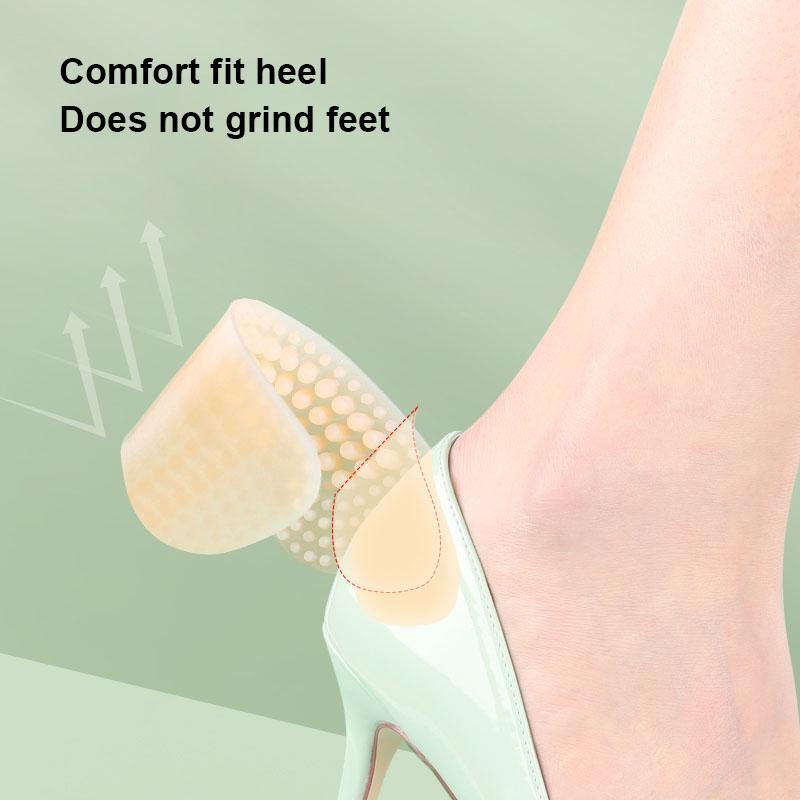 Adesivo per Tacco Protezione Tacco per Scarpe Cuscinetti Tacco Antiscivolo Inseri Tacco Antiscivolo Inserti Posteriori Scarpa in Silicone Cura del Piede per Donne Uomini
