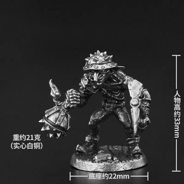 Ancient Goblin Warriors Soldier Model Action Figures Metal Toys Gifts Board Game Piece Desktop Car Interior Ornament Accessories