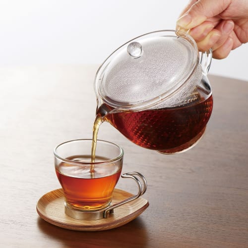 Akebono Sangyo Lightweight and Unbreakable Teapot, 480ml, Tritan Resin, Clear Teapot, Large, Made in Japan, TW-3717