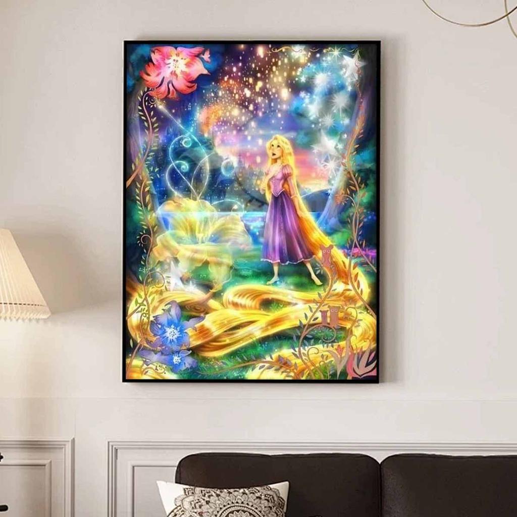 5D Diy Diamond Painting The Beautiful Rapunzel Full Drill Rhinestones Mosaic Embroidery Handmade Products Home Decor Gift