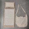 74*44cm Nature Linen Coconut Palm Massage Yoga Mat Sport Pillow Mat with Bag Lotus Spike Acupressure Cushion Accupresure Mat