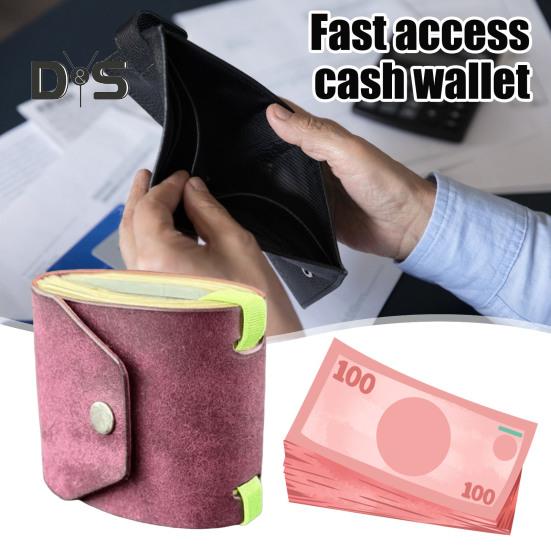 Peněženka Cash Wrap Rychlý přístup k hotovosti Držák na peníze Organizér na hotovost z umělé kůže s magnetickým zapínáním Praktická peněženka pro barmana, holiče