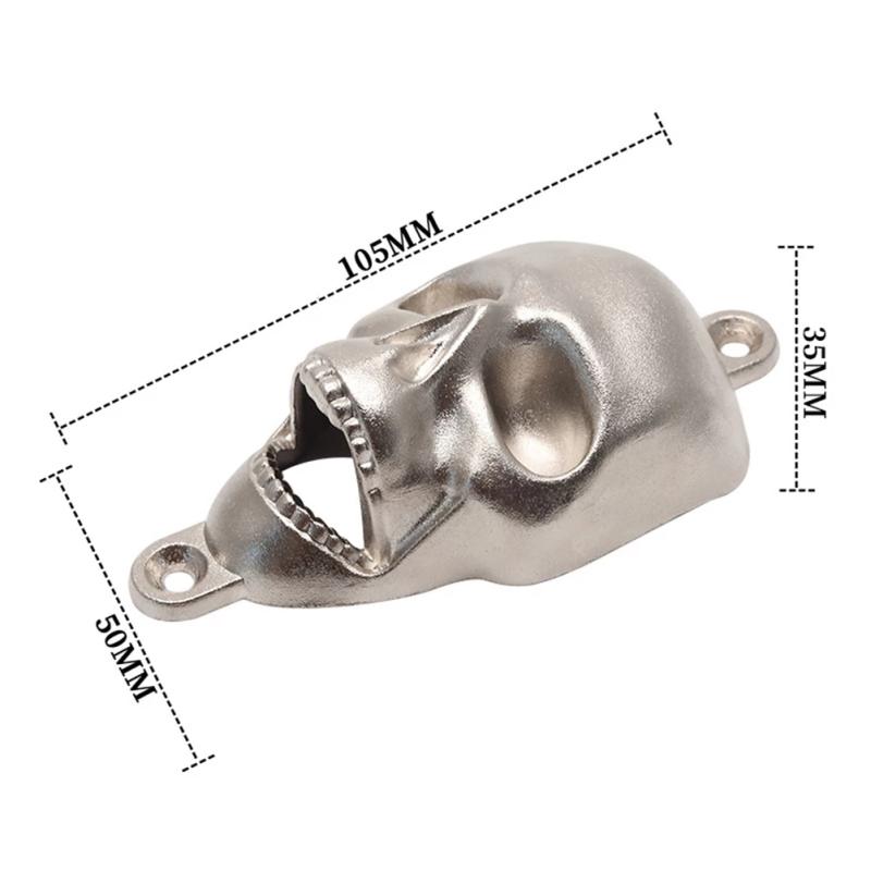 Halloween Skull Shape Beer Bottle Opener Refrigerator Magnet Wall-Mounted Wine Opener Retro Home Bar Kitchen Accessories