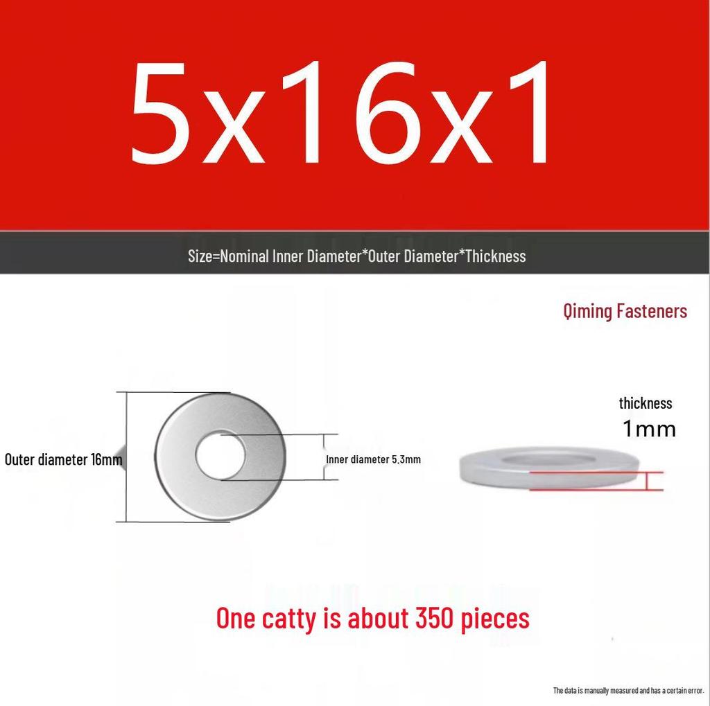 4.8 Grade Galvanized Iron Flat Washer M3-M40 Oversized Metal Screw Gasket Washer
