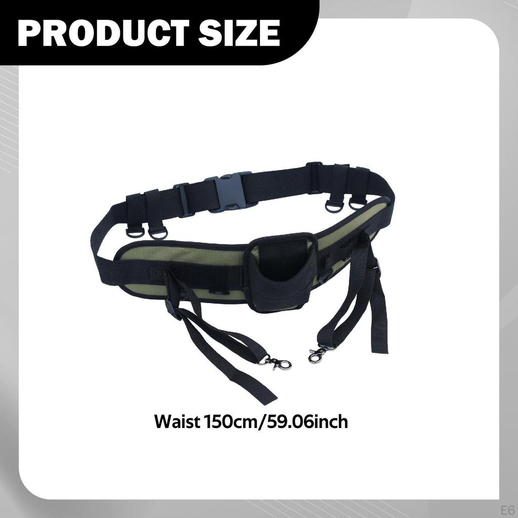 Verstellbarer Angelrutenhalter Gimbal-Gürtel Universelles Zubehör Abnehmbares Polyester Multifunktion