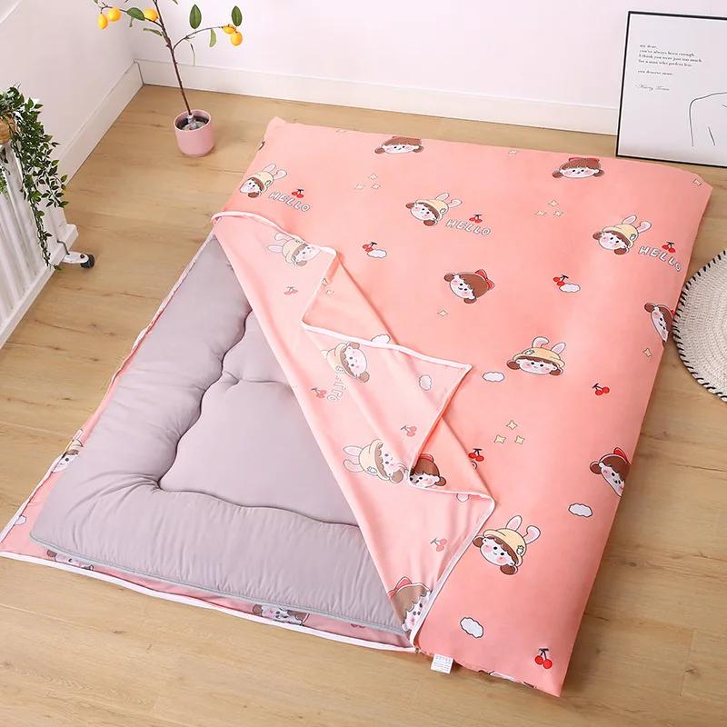 All-Inclusive Floor Bunk Dirty Cushion Cover Comfortable Mattress Cover Dust-Proof Sanded Bed Cover Removable Washable