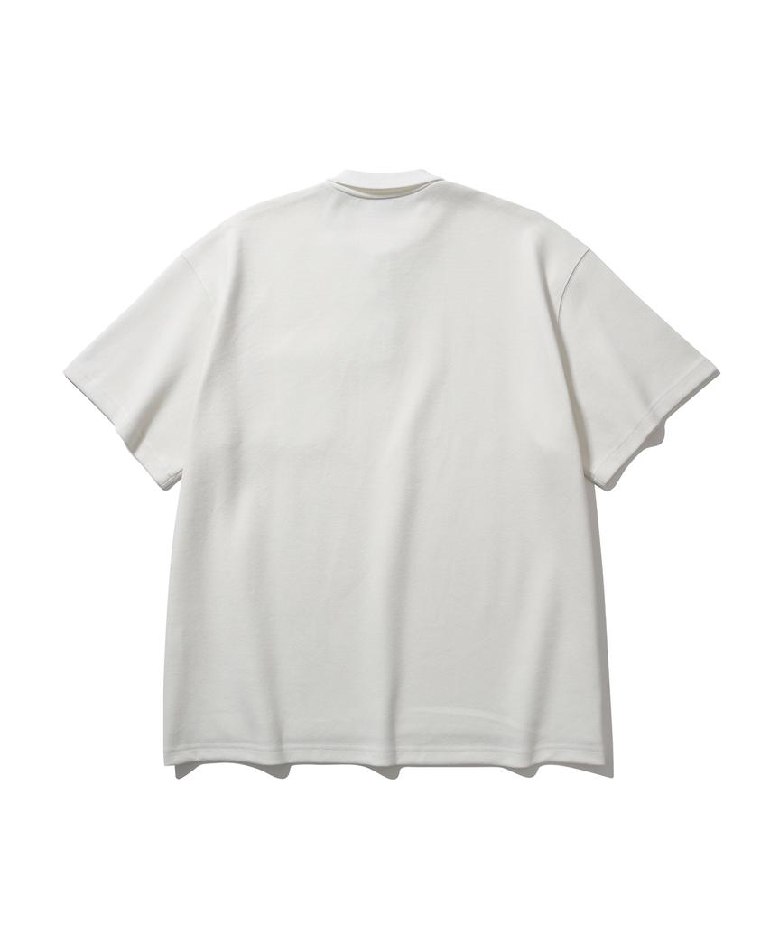 Haebeuopeudyuti Pen Pocket Polo Neck T-Shirt (Ecru)