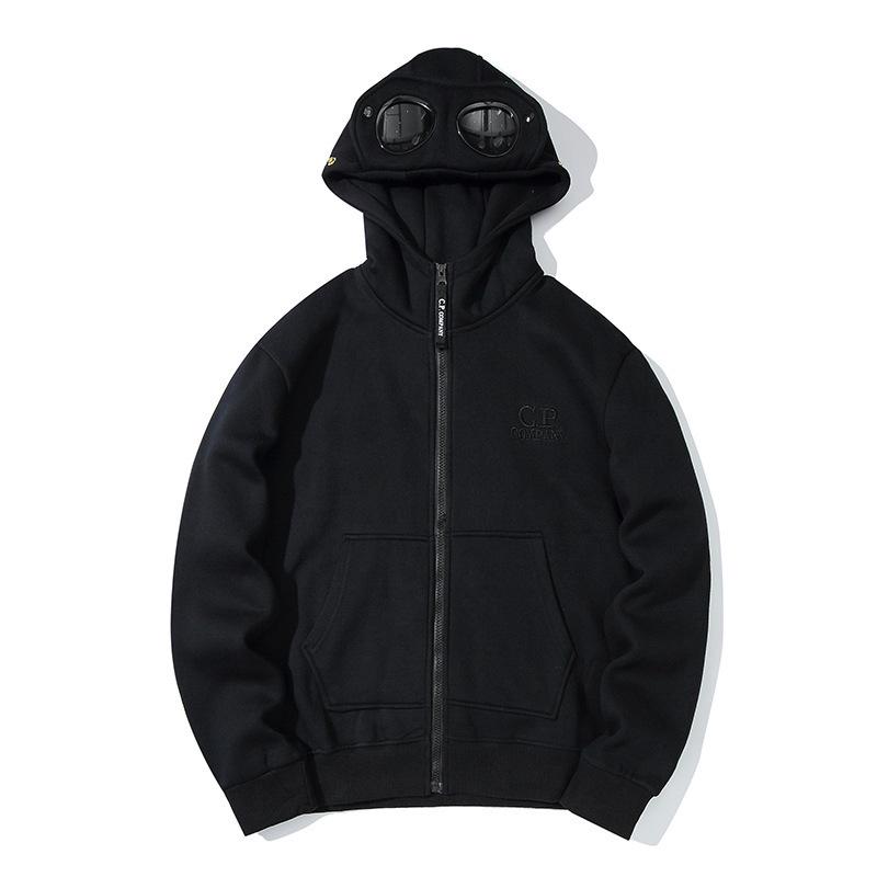 Trendy Autumn/Winter Unisex Round Lens Zipper Hoodie