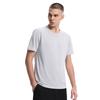 Round-neck Men's Short-sleeved Outdoor Sports Running Fitness Training T-shirt Quick-drying Top with Moisture-wicking Ice-silk Fabric