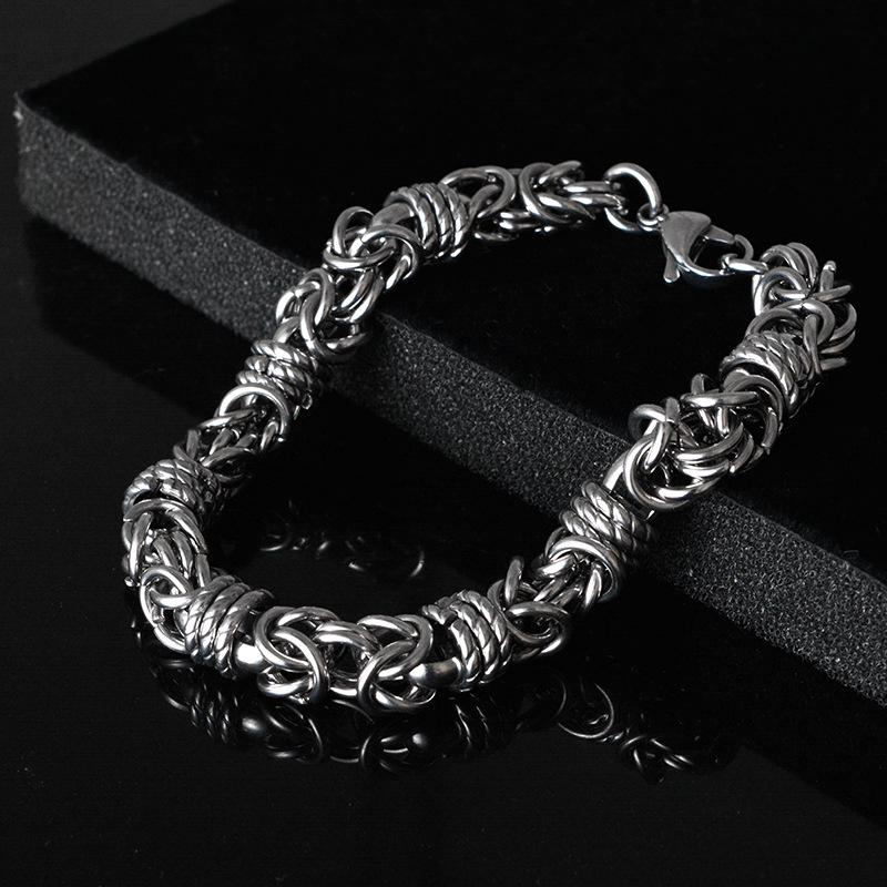 Dominant Men's Titanium Steel Hip Hop Bracelet – Korean Trendy Style for Teens & Students