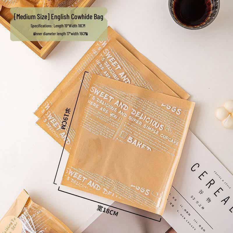French Kraft Paper Bread Packaging Bags