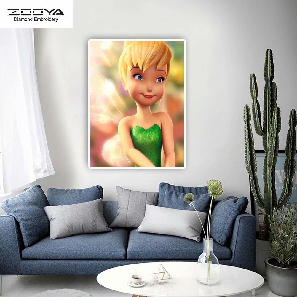 

ЗООЯ DIY 5D полная квадратная алмазная картина мультфильм девушка вышивка крестиком домашний декор