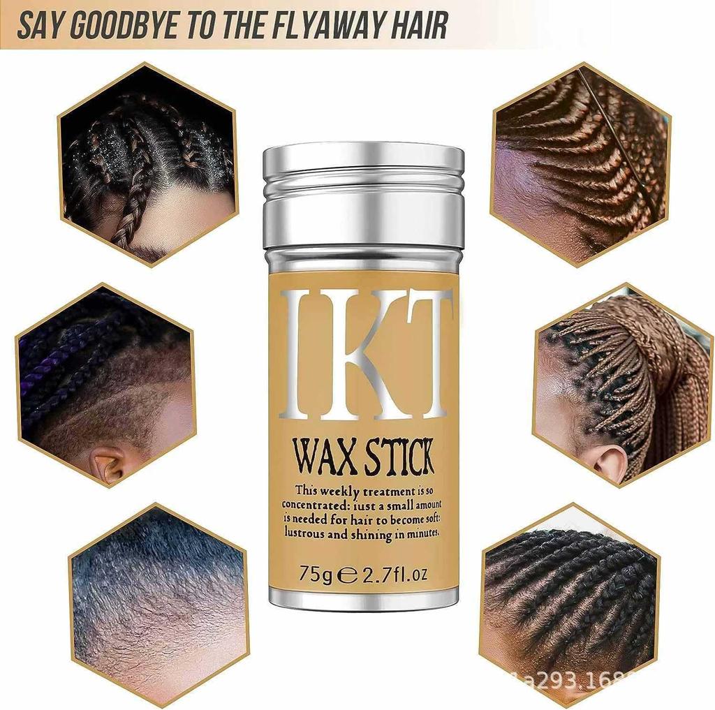 Stick Cera per Capelli Donna Anti-Crespo per Styling Liscio e Controllo dei Capelli Ribelli