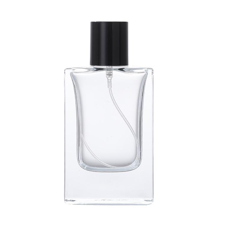 Compact Square Perfume Bottle with Spray Head - Portable, Thick-Sole, Snap-On Design, Small Capacity 