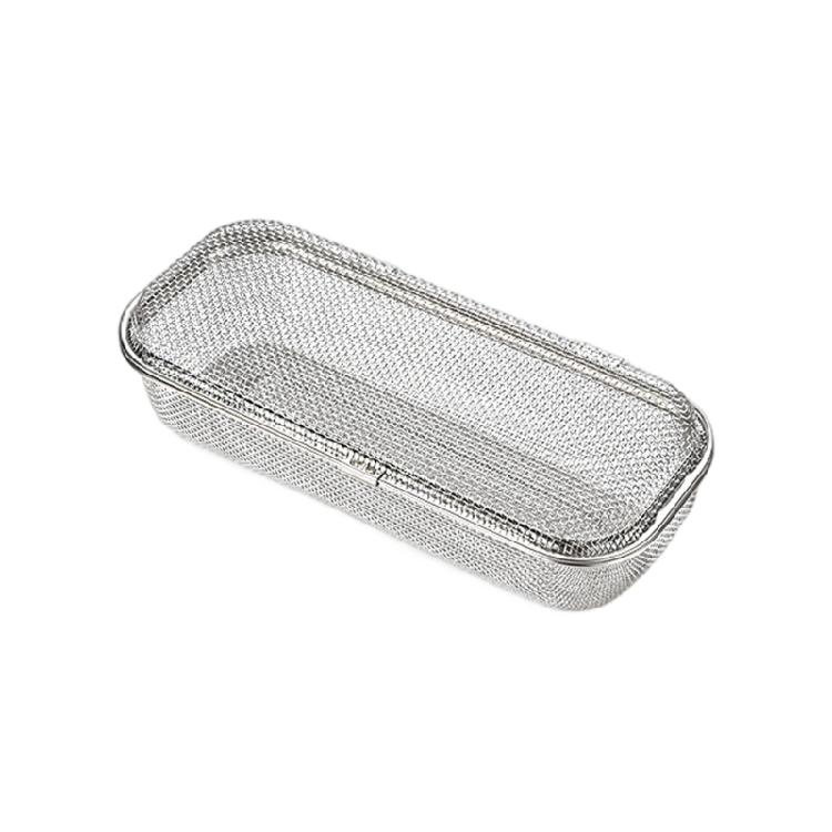 Reusable Dishwasher Organizer Dishwasher Cutlery Basket Stainless Steel Texture Dishwasher Utensils Holder Quick Drying