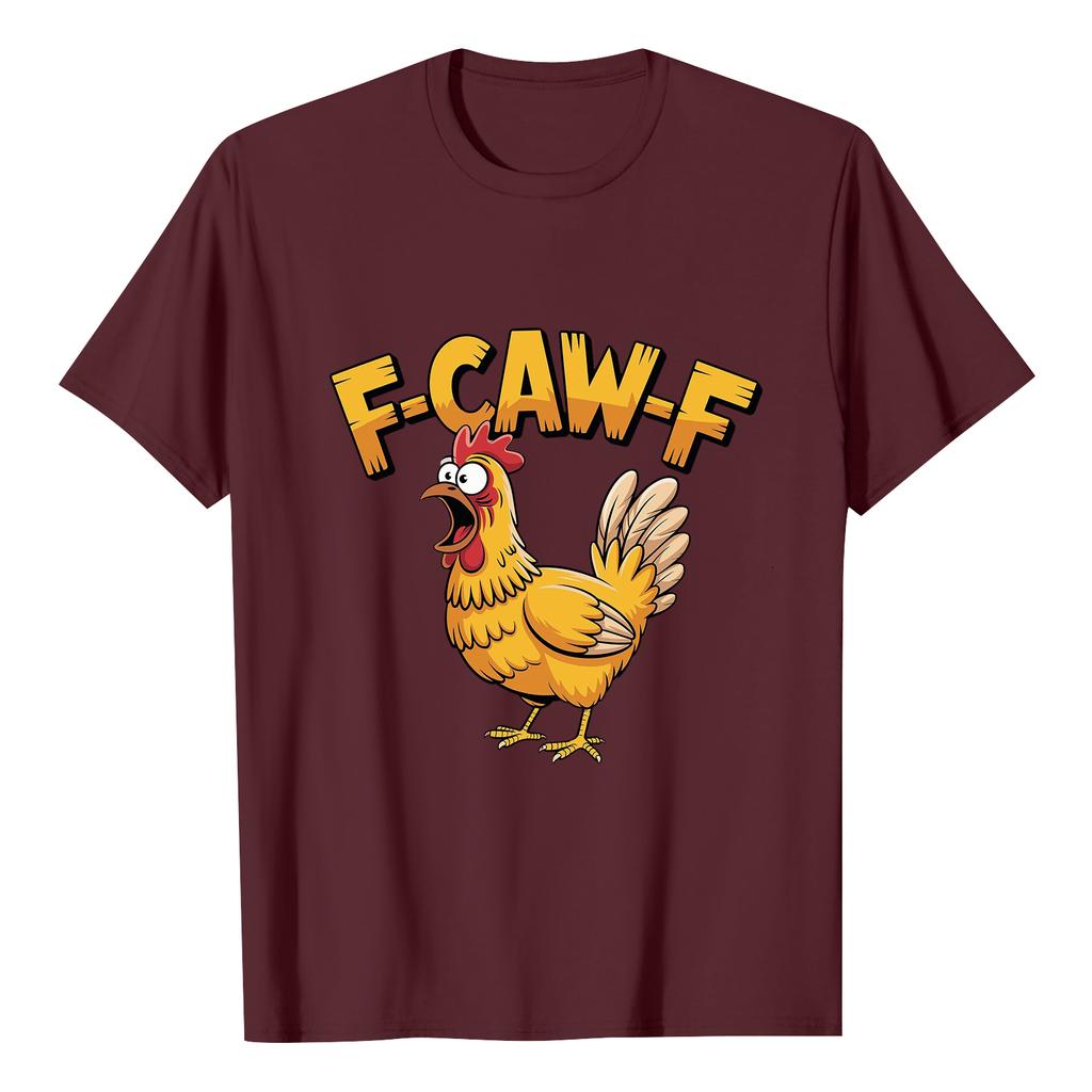 F-CAW-F Women's Casual Letter Print Short-sleeved Top T-shirt