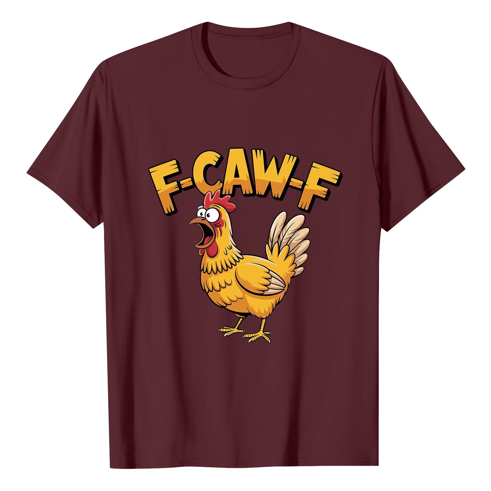 

F-CAW-F Женская повседневная футболка с коротким рукавом и принтом букв S кофейный