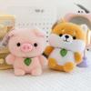 Cutely Accompany You On Your Left and Right Panda Plush Toys Learn To Build Rabbit Dolls Office Pink Pig Table Wedding Throws