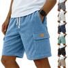 Herr Casual Shorts Dragsko Elastisk Midja Sport Lätta Sommar Strandshorts Med Ficka