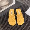 Niche Flip-flops Women's Outer Wear 2025 Summer New Casual Toe Soft-soled Slippers Beach Cool Slippers Women